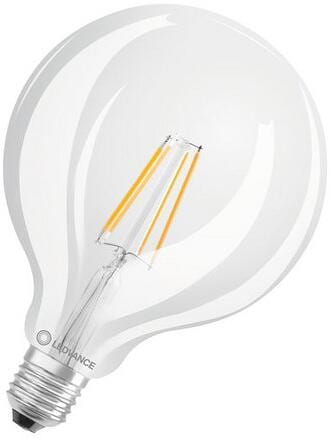LEDVANCE LED CLASSIC GLOBE P 4W 827 FIL CL E27, 470lm, warmweiß (4099854054198)