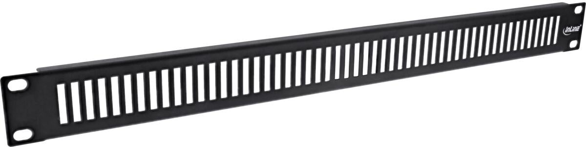 InLine 19" Blindplatte perforiert, 1HE, RAL 9005 schwarz (19111F)