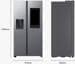 Samsung RS90F67BETEF Stand Side-by-Side Kombination, 91,2 cm breit, 614 L, NoFrost+, Wassertank, WiFi, Eis- und Wasserspender, Edelstahloptik