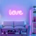 Leuchten Direkt NEON-LOVE Dekoleuchte LED Pink, 1-flammig, Pink (85021-87)