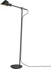 Nordlux Stay Stehlampe, E27, IP20, 60W, verstellbarer Leuchtenkopf, schwarz (2020464003)