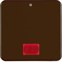 Berker 155801 Wippe mit roter Linse und Aufdruck "0", wg Up IP44, braun glänzend