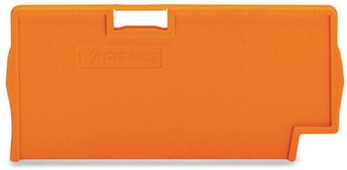 Wago 2002-1494 Trennplatte, 2 mm dick, überstehend, orange