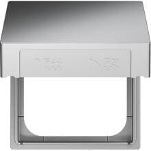 Busch-Jaeger 2518-WD-866 Zwischenring mit Klappdeckel für Zentralscheiben, Busch-balance® SI, pur edelstahl (2CKA001719A0221)