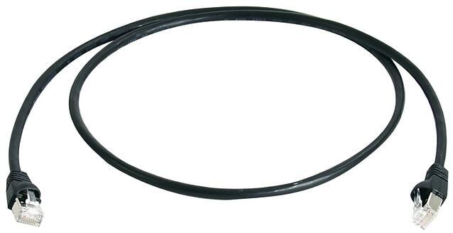 Telegärtner Patchkabel Cat.6A MP8 FS 500 LSZH-2,0 m, schwarz (L00001A0089)