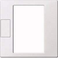 Merten MEG5775-0419 Zentralplatte für Universal Temperaturregler-Einsatz mit Touch-Display, System M, polarweiß matt