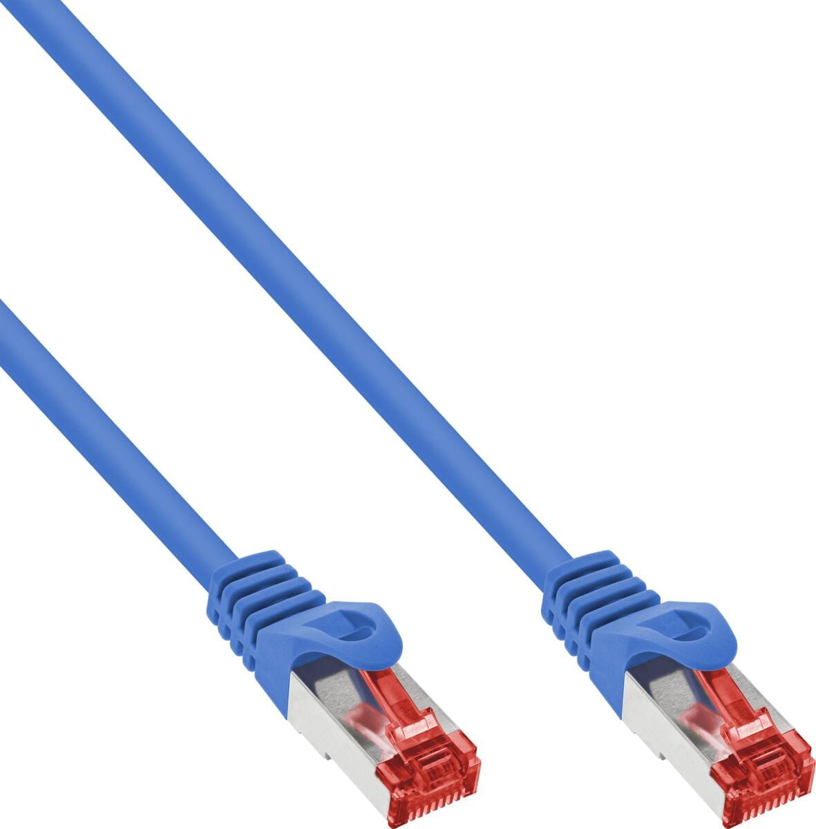 InLine Patchkabel, S/FTP (PiMf), Cat.6, 250MHz, PVC, Kupfer, blau, 40m (76440B)