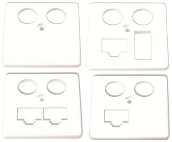 HOMEWAY HW-ZP-EK6 ISDN/TAE Zentralplatte 50x50mm, anthrazit