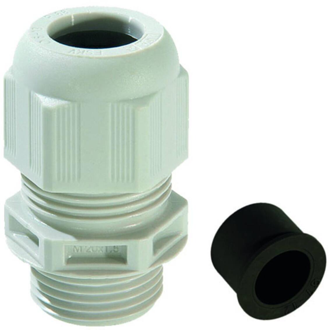 Wiska ESKV-RDE 16 LG Kabelverschraubung mit Reduzierdichteinsatz, M16, Kunststoff, lichtgrau (10064977)