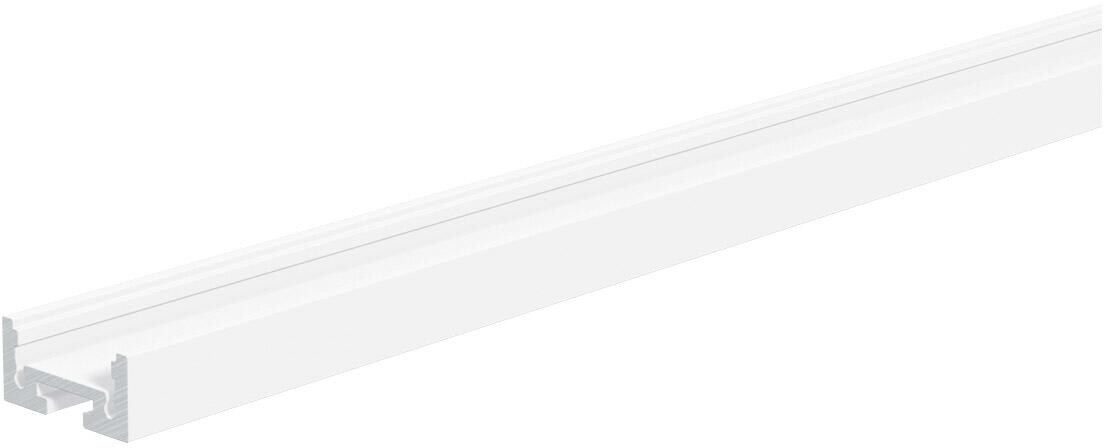 EVN U-Profil, extra flach, Aluminium-Profil, 100cm, weiß pulverbeschichtet (APXSW100)