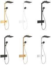 hansgrohe Raindance Alive Q Duschsystem 210/340 1 Strahlart wassersparend mit ShowerSelect Comfort, Metall, 7 l/min, 210 x 340 mm
