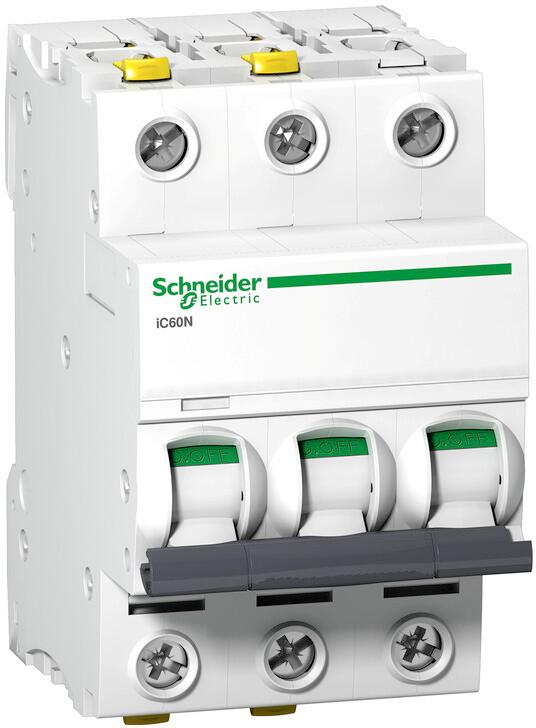 Schneider Electric A9F03306 Leistungsschutz-Schalter iC60N, 3p, B, 6A (A9F03306)