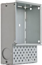 EVN Einputztopf, Metall verzinkt, für Wandleuchten, Öffnung HxB: 77 x 75mm, silber (EPKP21)