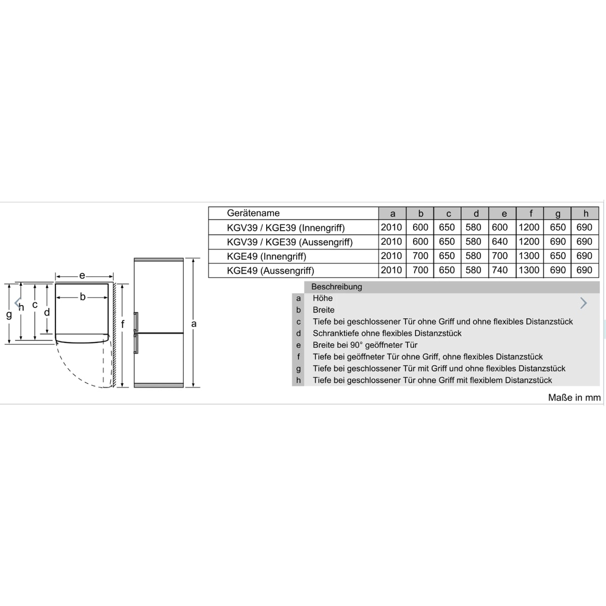 Siemens KG39EAWCA iQ500 Stand Kühl-Gefrierkombination, 60cm breit, 343l,  hyperFresh, lowFrost, weiß Elektroshop Wagner | Kühl-Gefrierkombinationen
