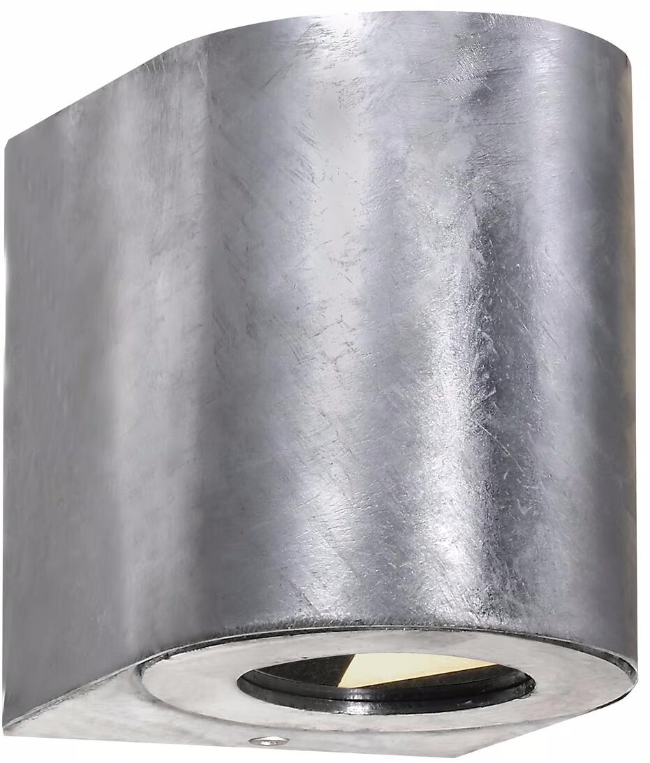 Nordlux Canto 2 Wandleuchte, IP44, 10,6W, 500lm, 3000K, verzinkt (49701031)