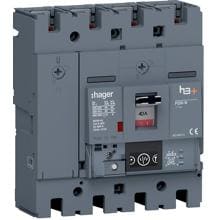 Hager HNT041NR Leistungsschalter h3+ P250 Energy 4P4D N0-50-100% 40A 40kA FTC