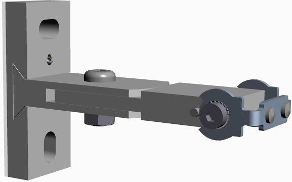 Etherma ET-EXO-THM-T T-Halter für Infrarotstrahler EXO COMFORT und BASIC, schwenkbar, silber (45063)