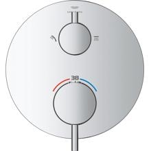 GROHE Atrio Thermostat-Brausebatterie, integrierter 2-Wege-Umstellung, Fertigmontageset