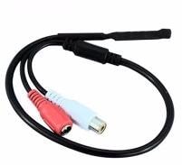 Burg Guard BW-AP-CAP401 Aktives Mikrofon mit Chinch Stecker, 12Vdc, geeignet bis 30m³ (583015)