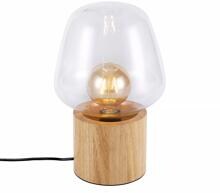 Nordlux Christina 20 Tischlampe, 25 Watt, E27, klar/Holz (48905014)