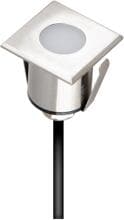 EVN LED Bodeneinbau, quadratisch, IP67, 12V/DC, 1W, 3000K, 100lm, Edelstahl (P67104002)