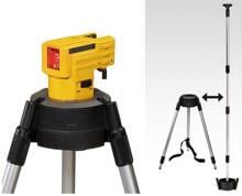 Stabila LAX 50 selbstnivellierender Kreuzlinienlaser, inklusive Stativ mit maximal 2,75m Höhe, gelb (16789)
