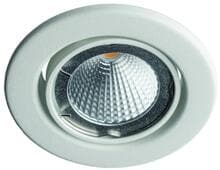 Rutec R55051-M Einbaustrahler, schwenkbar, für MR-16, für 50 mm Leuchtmittel, Außendurchmesser 89 mm, Stahl, weiß