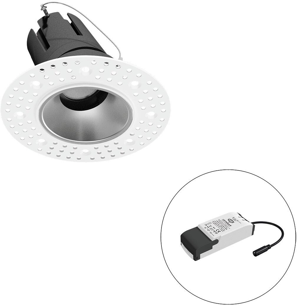 EVN SELECTO LED Deckeneinbau, rund, dreh-/schwenkbar, IP20, 220-240V/AC, 13W, 2700K, 1486lm, inkl. Netzgerät, Phase, Reflektor silber/matt, 2.093,000c