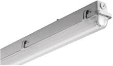 Fluolite Feuchtraum-Wannenleuchte IP65, elektronisches Vorschaltgerät EVG, für Leuchtstofflampe 1xT26 (T8) 58W, grau (60741553)