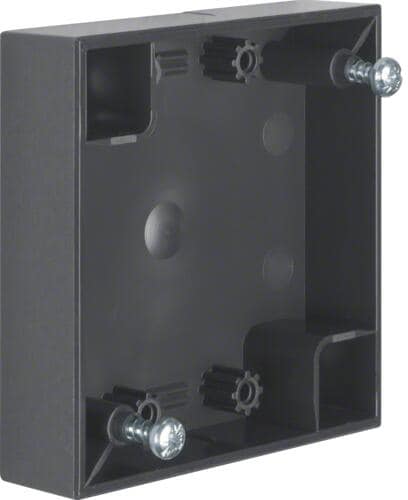 Berker 911522525 Aufbau-Gehäuse, flach, Aufputz, Integro Flow, anthrazit glänzend