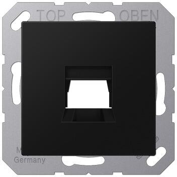 Jung A1569-1WESWM Abdeckung (gerastet), Serie A, graphitschwarz matt