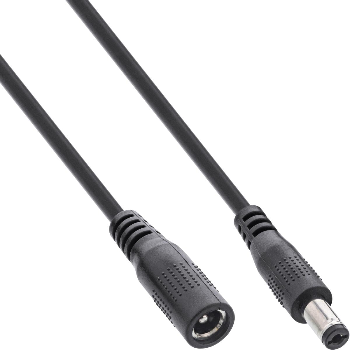 InLine Verlängerungskabel, DC Stecker 5,5x2,1mm, schwarz, 1m (26801B)