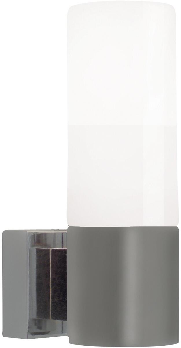 Nordlux Tangens Single Wandleuchte, E14, IP44, dimmbar, gebürsteter Stahl (17131032)