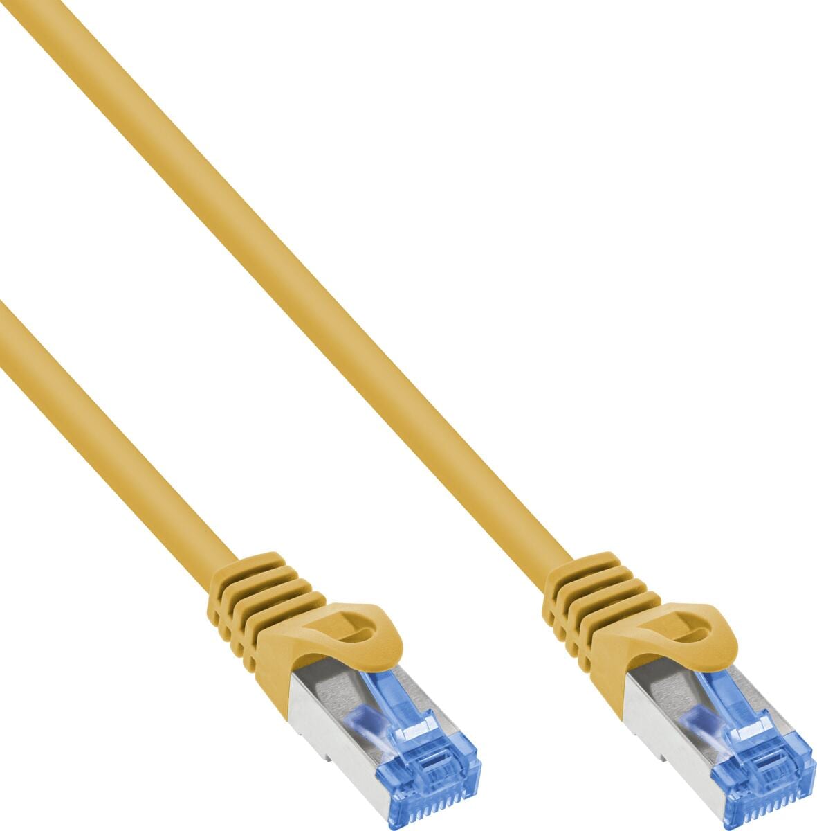 InLine Patchkabel, Cat.6A, S/FTP, TPE (LSZH), CCA, gelb, 0,3m (72633Y)