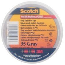 3M Scotch35 Elektro-Isolierband, Vinyl, 19mmx20m, 0,18mm, grau (7100239019)