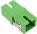 InLine LWL-Kupplung, Simplex SC/SC, singlemode, mit Shutter intern (89992G)
