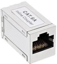 InLine Patchkabelkupplung Metall Cat.6A, 2x RJ45 Buchse, geschirmt (69990C)
