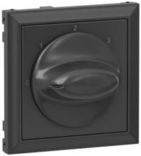 Legrand SEANO Abdeckung für 3-Stufenschalter mit Nullstellung (0, 1, 2, 3), anthrazit lackiert (765432)