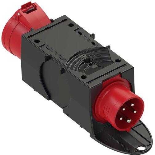 PCE St.Anton Mobilverteiler Kunststoff, 4F, 32/5, GS16/5, mit Bügel schwarz (9437420)