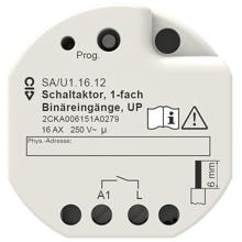 Busch-Jaeger SA/U1.16.12 Schaltaktor, 16 A 1-fach Aktor, unter Putz, Weiß (2CKA006151A0279)