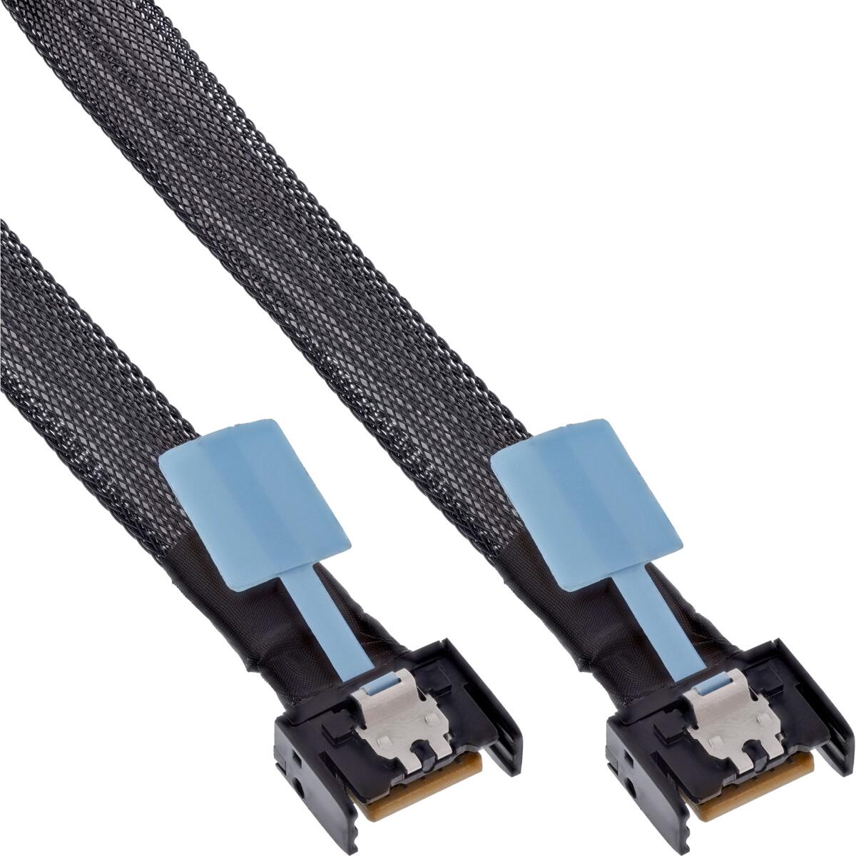 InLine MCIO Kabel, MCIO x4 Stecker zu MCIO x4 Stecker, 0,5m (27662A)