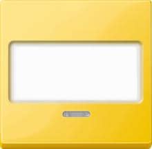 Wippe mit Schriftfeld und Kontrollfenster, gelb, Merten  MEG3370-0307
