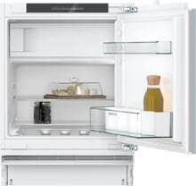 Siemens KU22LVFD0 iQ300 Unterbau Kühlschrank, Nischenhöhe 82 cm, 110 L, Flachscharnier, super Cooling, safety Glas, LED-Beleuchtung