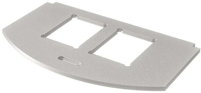 OBO Bettermann MP R2 2C Montageplatte für GES R2 f.2x Typ C A2 1.4301 (7408806)