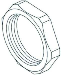 Kleinhuis 1420/36 Sechskantmutter PG36, lichtgrau