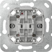 Gira 315900 Wipp Jalousieschalter Einsatz mit Befestigungskrallen, 10A, 250V