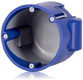f-tronic E5100 Hohlwand LAN Dose, winddicht, Ø 68mm, t=60mm, blau (7360051)