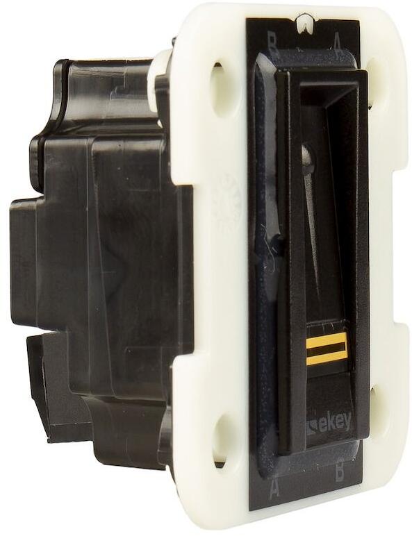 eKey net Fingerscanner L Unterputz I, 2000 Fingerprints, mit RFID, schwarz (102022)