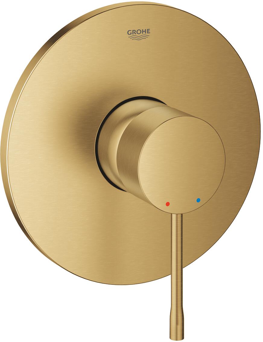 GROHE Essence Einhand-Brausebatterie, Fertigmontageset für GROHE Rapido SmartBox, Professional Edition, cool sunrise gebürstet (24168GN1)