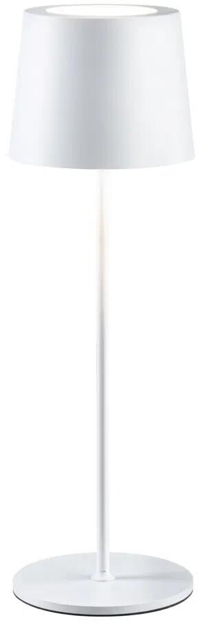 Paulmann Gilo Tischleuchte, IP44, 2,8W, 240lm, 2700K, weiß matt (76997)